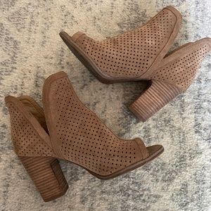 Lucky Brand open toe booties